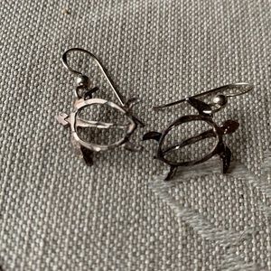 925 sterling silver turtle earrings